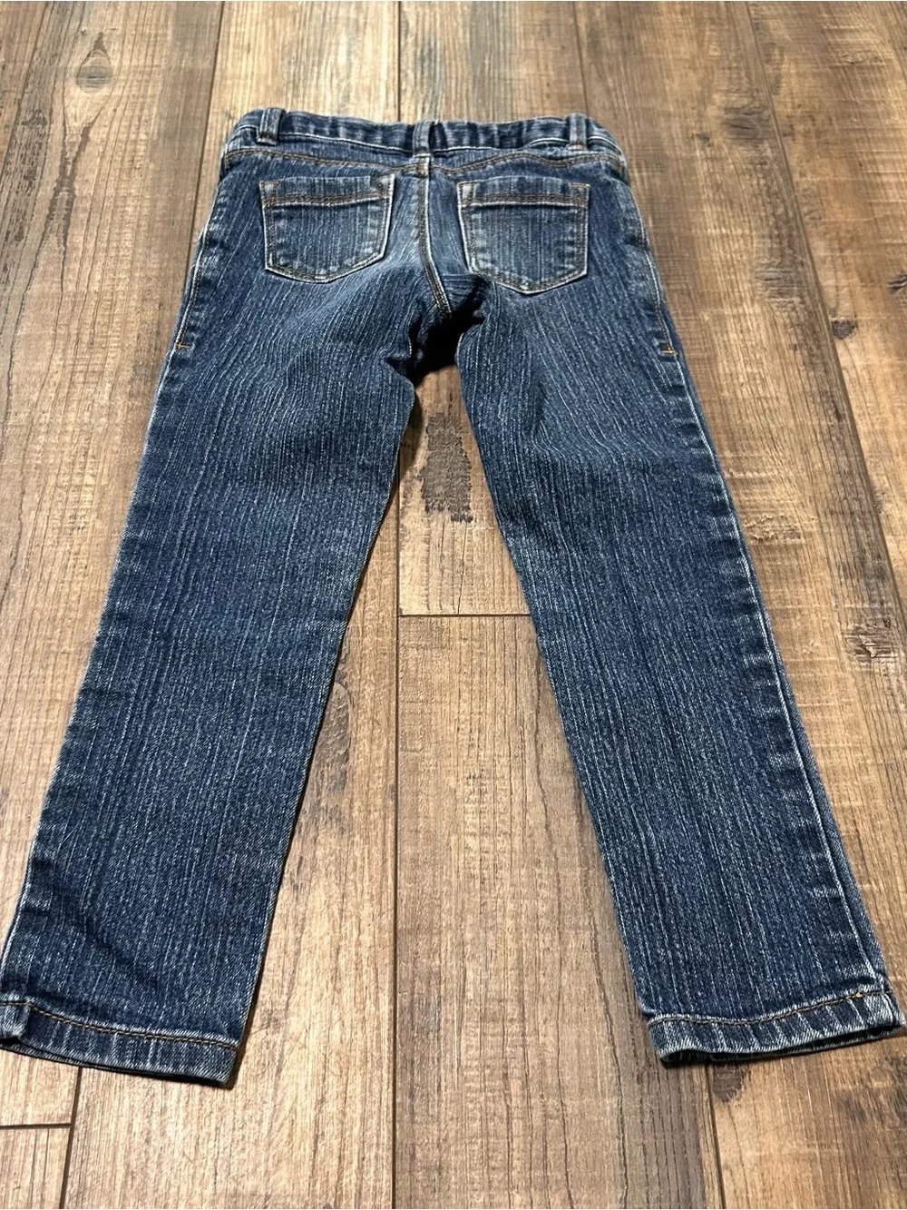 Old Navy Girls Skinny Blue Denim Jeans 5 Regular Adjustable Stretch